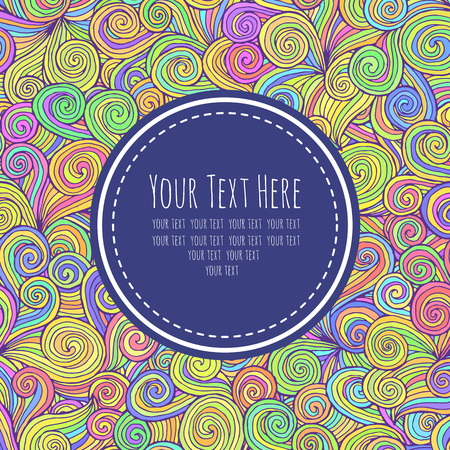 frame for text with graphic patternsのイラスト素材