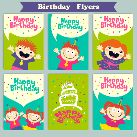 Vector Illustration of a Happy Birthdayのイラスト素材