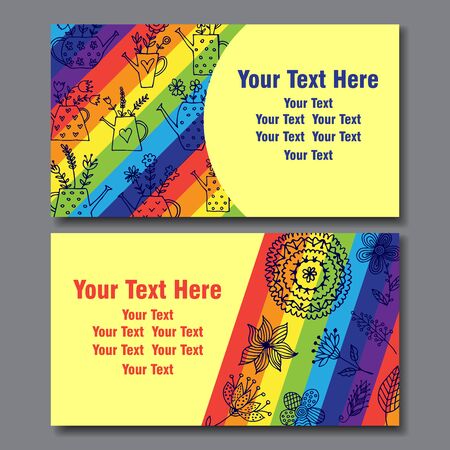 Vector business card with an ornament. Abstract.のイラスト素材
