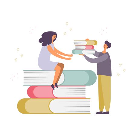 Flat design concept of education. Education, training and courses, learning, Vector illustrationのイラスト素材