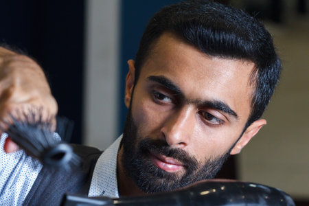Barbershop salon hairdresser beard barber haircut beauty, style hair.