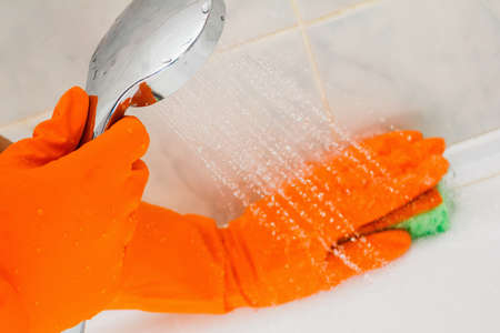 bathroom wall dirty hygiene human housework hand. water interior.