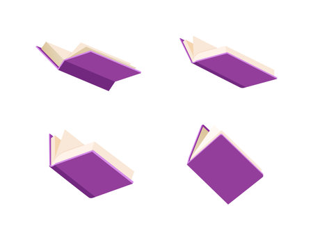 opened book with good quality with good colorのイラスト素材