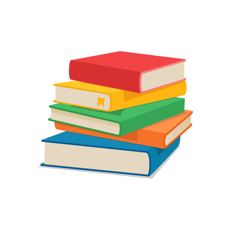 stack of book with good quality with good colorのイラスト素材