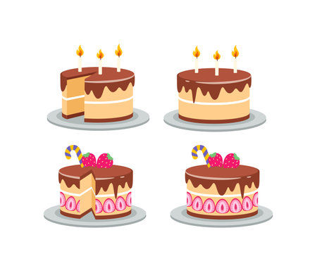 cake with good quality with good colorのイラスト素材