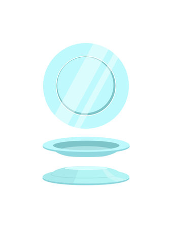 clean plate with good quality with good colorのイラスト素材