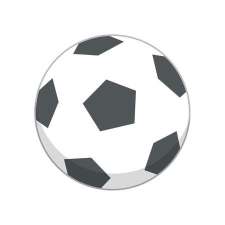 soccer ball flat design style with good qualityのイラスト素材