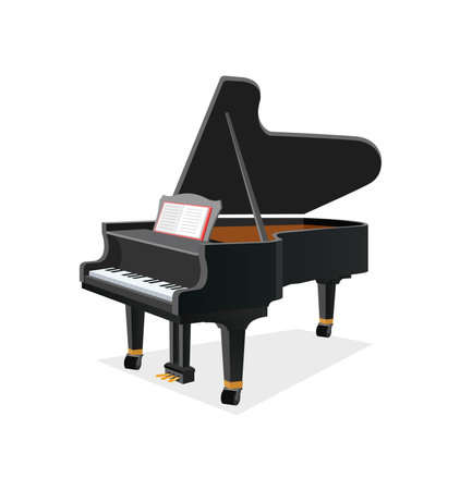 classic piano with good quality and good designのイラスト素材