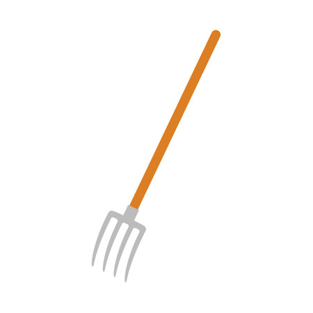 pitchfork with good quality and good designのイラスト素材