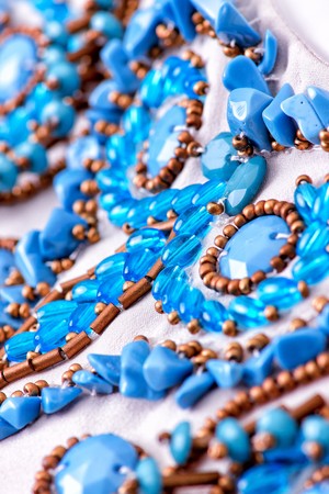 Fabric with sequins and sequins of bright colors. Fashion glitter fabric, sequins. can be used as...