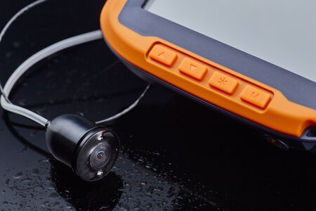 Camera and display for underwater shooting when fishing