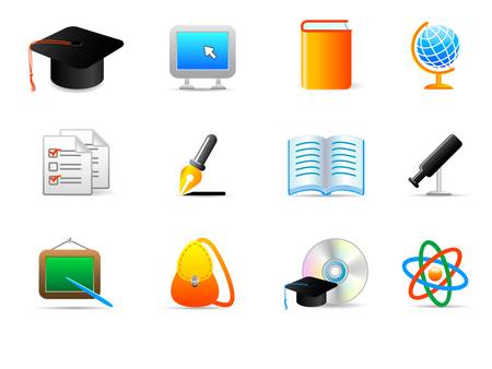 education iconsのイラスト素材