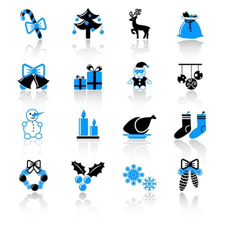 Christmas icons のイラスト素材