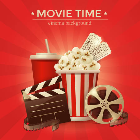 Cinema concept poster . vector illustrationのイラスト素材