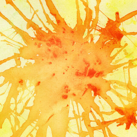 Abstract painted watercolor background on paper texture.の写真素材