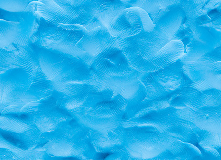 Blue plasticine textured  backgroundの写真素材