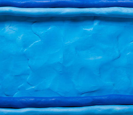 Blue plasticine textured  backgroundの写真素材