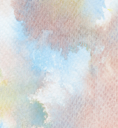 Abstract painted watercolor background on paper texture.の写真素材