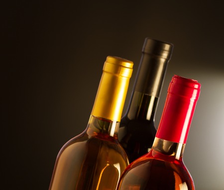 Wine bottlesの写真素材