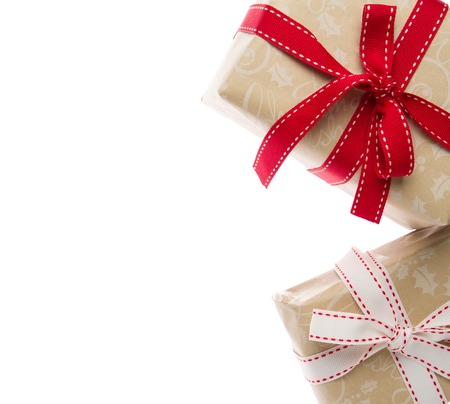 Gift boxes isolated on white