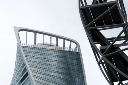 Moscow International Business Center. Moscow City. Commercial district in central Moscow, Russia. Located near the Third Ring Road in Presnensky District of Central Administrative Okrugの写真素材