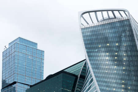 Moscow International Business Center. Moscow City. Commercial district in central Moscow, Russia. Located near the Third Ring Road in Presnensky District of Central Administrative Okrugの写真素材