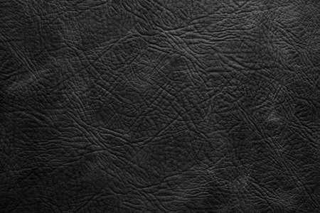 Texture of black leather in high resolution for text and renderの写真素材
