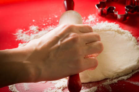 Baking cookies. Process of making handmade cookies