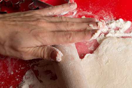 Baking cookies. Process of making handmade cookies