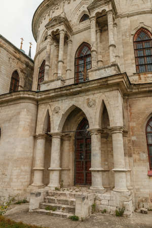 Fragment of the Church of Vladimir Icon of Mother of God in Bykovo. Vladimir Church. Bykovo. Russia. Church of Vladimir in Bykovo.の写真素材
