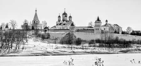 Mozhaysky Luzhetskiy of the Nativity of the Virgin. Ferapontov man's monastery. Russia, Moscow region, Mozhaisk.の写真素材
