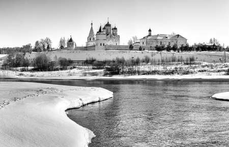 Mozhaysky Luzhetskiy of the Nativity of the Virgin. Ferapontov man's monastery. Russia, Moscow region, Mozhaisk.の写真素材