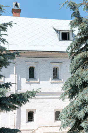 Pomegranate yard. Exhibition center, cultural center. Historical building in Moscow. Fragment of a...