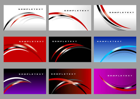 The business card of 9 easy editorsのイラスト素材