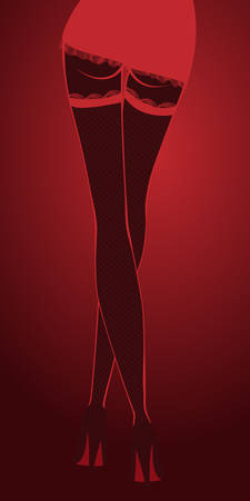 sexy girls legsのイラスト素材