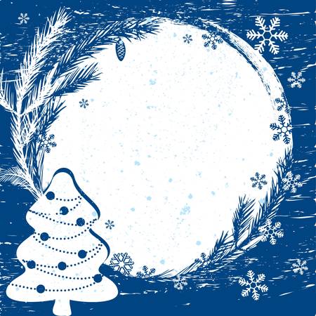 Christmas border. Design element.のイラスト素材