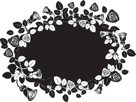 Greeting floral rose cardのイラスト素材