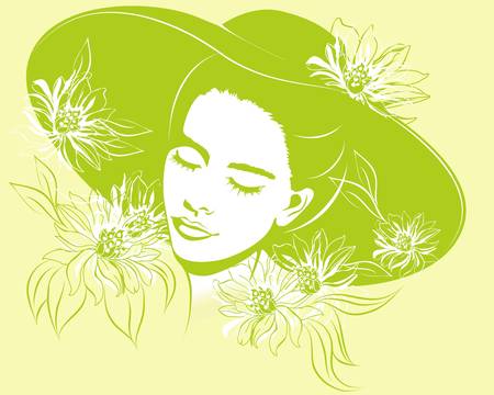 spring girlのイラスト素材