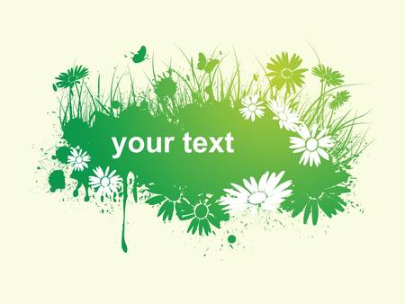 Abstract spring floral  banner. Colorful vector illustrationのイラスト素材