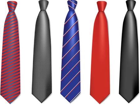 Set of colorful Neck ties collectionのイラスト素材