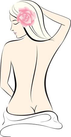 Beauty Woman Body のイラスト素材