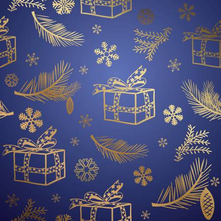 Seamless christmas background. Design element. のイラスト素材