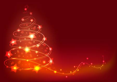 Christmas tree background. Abstract colorful vector illustration.のイラスト素材