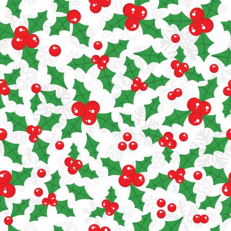 Snowflake christmas and new year seamless pattern vector illustrationのイラスト素材