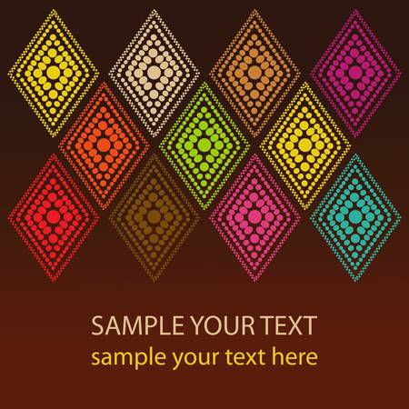 abstract dot geometric background. Colorful illustrationのイラスト素材