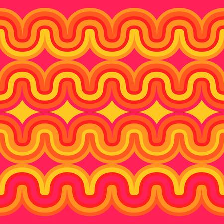 Geometric seamless abstract sunset pattern  Colorful illustrationのイラスト素材
