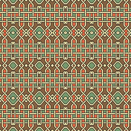abstract ethnic seamless background illustrationのイラスト素材