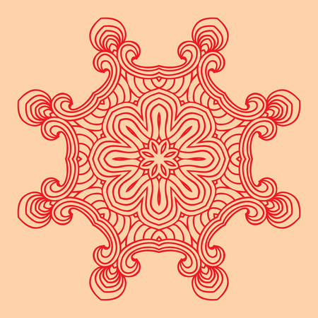 Mandala  Round Ornament Pattern  Element for design のイラスト素材