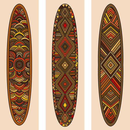 Indian ethnic idol wall wood amulet  Vector Illustration のイラスト素材