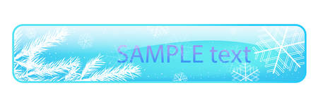 Christmas web button sticker. Holiday card design elementのイラスト素材